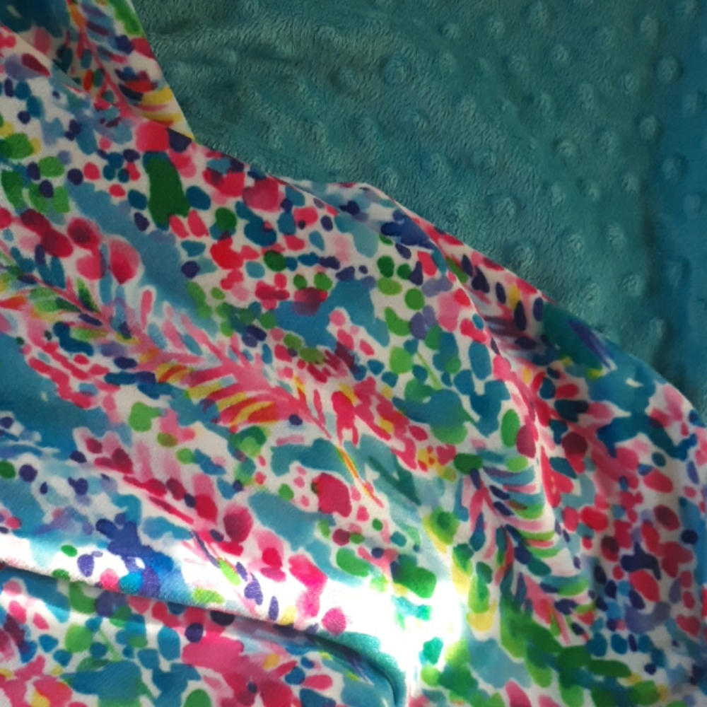 Lilly Pulitzer Inspired throw blanket